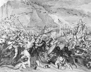 Die Landung von Julius Caesar in England im Jahr 55 v. Chr.