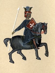 Ein Troubadour des Mittelalters, Illustration aus 