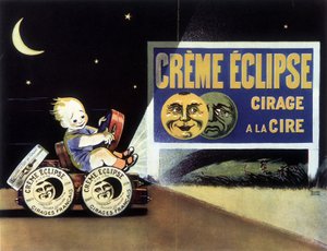 Werbung für Wachspolitur „Eclipse Creme“ von School French