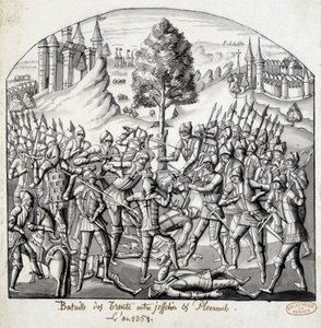 Schlacht von Trento zwischen Josselin und Ploermal, im Jahr 1351