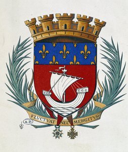 Wappen von Paris „Fluctuat Nec Mergitur“