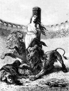 Märtyrerin der Heiligen Blandine (Christenverfolgungen in Lyon) von School French