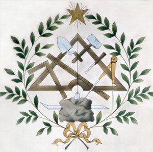 Darstellung der verschiedenen Freimaurer-Embleme