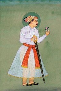 Miniaturmalerei des Mogulkaisers Jahangir von School Indian