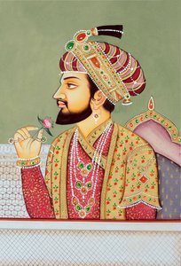 Miniaturmalerei von Mughal-Kaiser Shah Jahan von School Indian