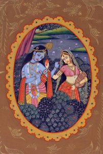 Miniaturmalerei von Radha Krishna