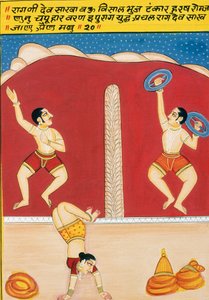 Miniaturmalerei auf Papier, Dev Shakha, Nathdwara-Schule