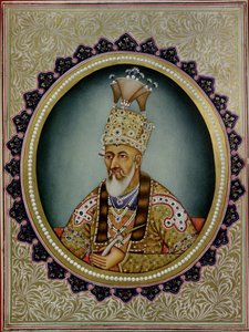 Porträt von Bahadur Shah II (1775-1862) von School Indian