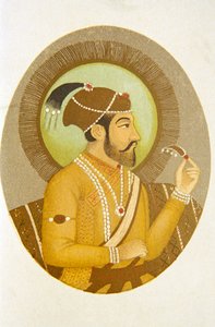 Porträt von Mughal-Kaiser Aurangzeb, Indien