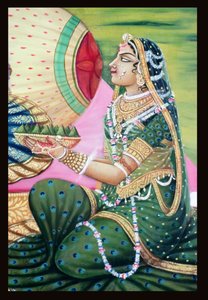 Radha, eine der Frauen Krishnas