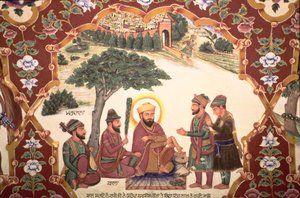Religiöses Gemälde im Gurudwara Baba Atalti von School Indian