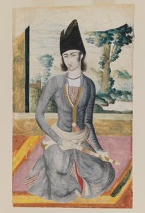 Sitzender Qajar-Prinz