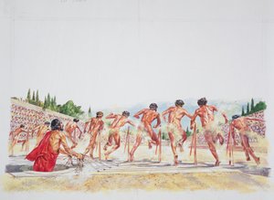 Antikes Athen - Rekonstruktion des Stadions von School Italian