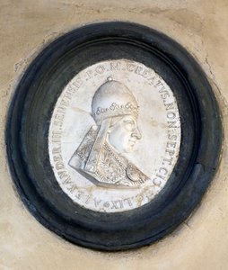 Basrelief-Medaillon von Papst Alexander III von School Italian