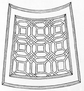 Labyrinth aus „Hypnerotomachia Polyphili“ oder „Poliphilos Traum“ von Dominikaner Francesco Colonna (1453 - 1538). Die erste Ausgabe stammt aus dem Jahr 1499. Illustrationen von Alde Manuce (Aldo Manuzio).