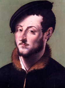 Porträt eines Mannes von School Italian
