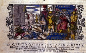 Prinzessin Ginevra ist unschuldig und der Kampf zwischen der Verleumdung und dem unbekannten Ritter wird unterbrochen