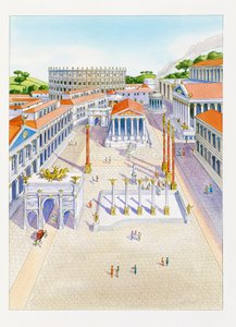 Rekonstruierte Kaiserforen von School Italian