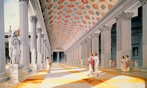 Trajans Forum - Rekonstruktion der Kolonnade