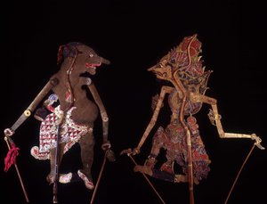 Wayang Kulit. Java-Puppen. Jean François Hubert Sammlung. Paris von School Javanese