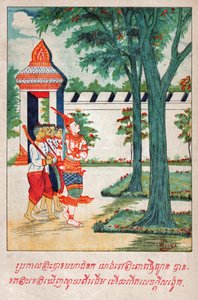Mahajanaka Jataka (Gravur, ca. 1910)
