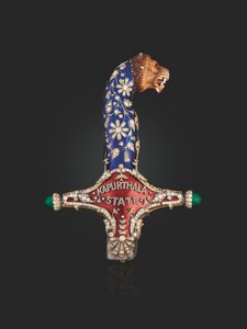 Griff des Staatsschwerts von Maharaja Jagatjit Singh von Kapurthala, ca. 1900