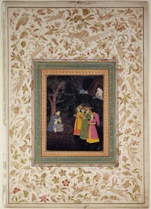 Sultan Ibrahim Adham von Balkh mit Engeln, Johnson Album VI, Nr.5, ca. 1770-80