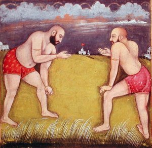 Zwei Ringer, frühes 19. Jahrhundert