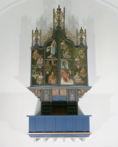 Bemalte Orgel von School Netherlandish