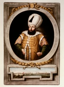 Porträt von Sultan Mehmet III (1566-1603). Miniatur aus der Bibliothek von Topkapi Sarayi von School Ottoman