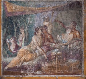 Bankettszene, Pompeji