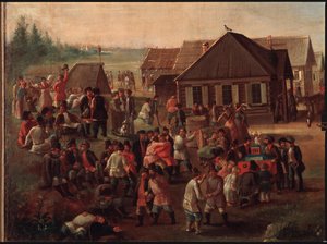 Öffentliche Feste im Dorf Alexeevskoye von School Russian