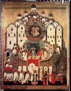 Liturgie. Synaxe der Erzengel von School Russian