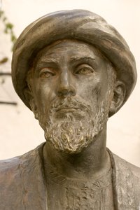 Kopf von Moses Maimonides (1135-1204) (Detail) von School Spanish
