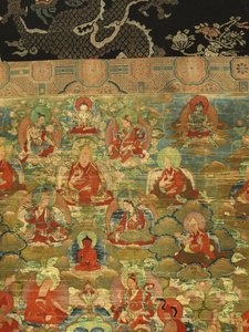 Detail des Dritten Panchen Lama Losan Penden Yeshe
