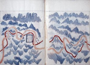 Karten, die während der Reise einer vietnamesischen Botschaft nach China erstellt wurden