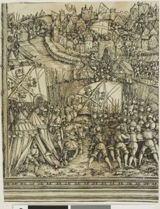 Der Feldzug in Ungarn, aus dem Triumphbogen von Maximilian I.