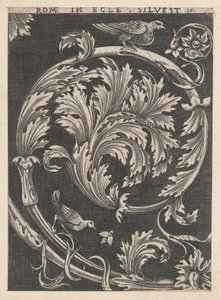 Speculum Romanae Magnificentiae: Ornamentales Laubwerk aus Kirchen
