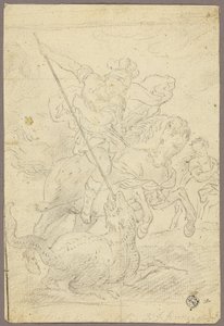 St. Georg und der Drache von School of Raphael