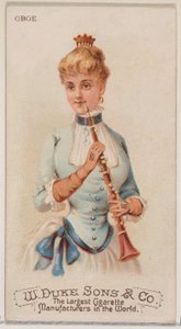 Oboe, aus der Serie Musikinstrumente N82 für Duke-Zigaretten, 1888