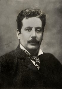 Porträt des italienischen Komponisten Giacomo Puccini