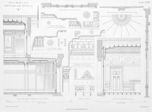 Innendekorative Details von Holmwood, Glasgow von Scottish School