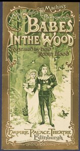 Programmcover von Babes in the Wood im Empire Palace Theatre, Edinburgh