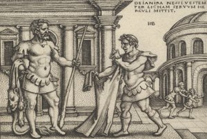 Lichas bringt das Gewand des Nessus zu Herkules, aus Die Arbeiten des Herkules