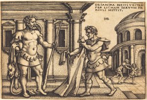 Lycus bringt das Gewand des Nessus zu Herkules