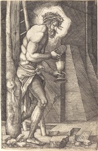 Der Schmerzensmann am Fuß des Kreuzes von Sebald Beham