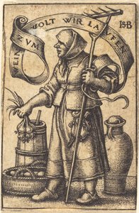 Die Marktfrau von Sebald Beham