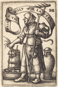 Die Marktfrau [rechts]