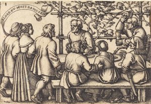 Das Bauernbankett von Sebald Beham