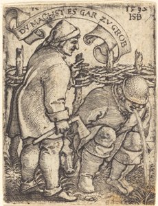 Erbrechender Bauer von Sebald Beham